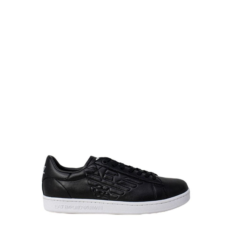 EA7 Emporio Armani Black And White Polyethylene Low Top Sneakers