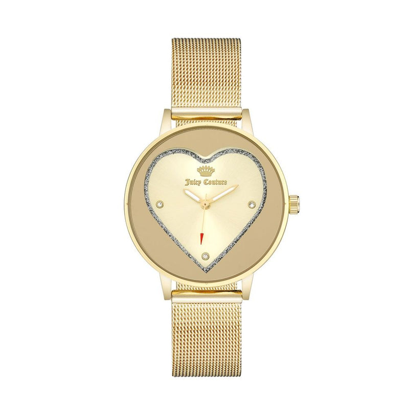 Juicy Couture Gold Stainless Steel Dress Watch