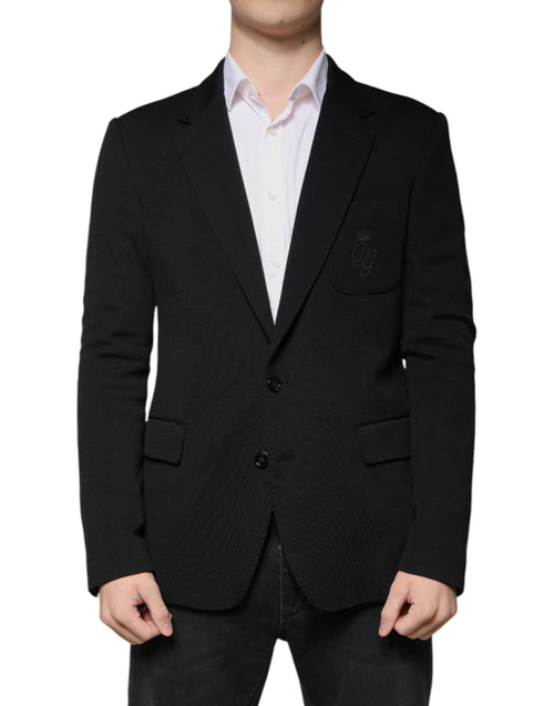 Dolce & Gabbana Black Wool Single Breasted Formal Blazer - ClickThatClicks 