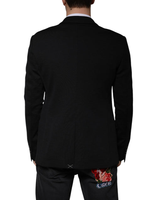 Dolce & Gabbana Black Wool Single Breasted Formal Blazer - ClickThatClicks 