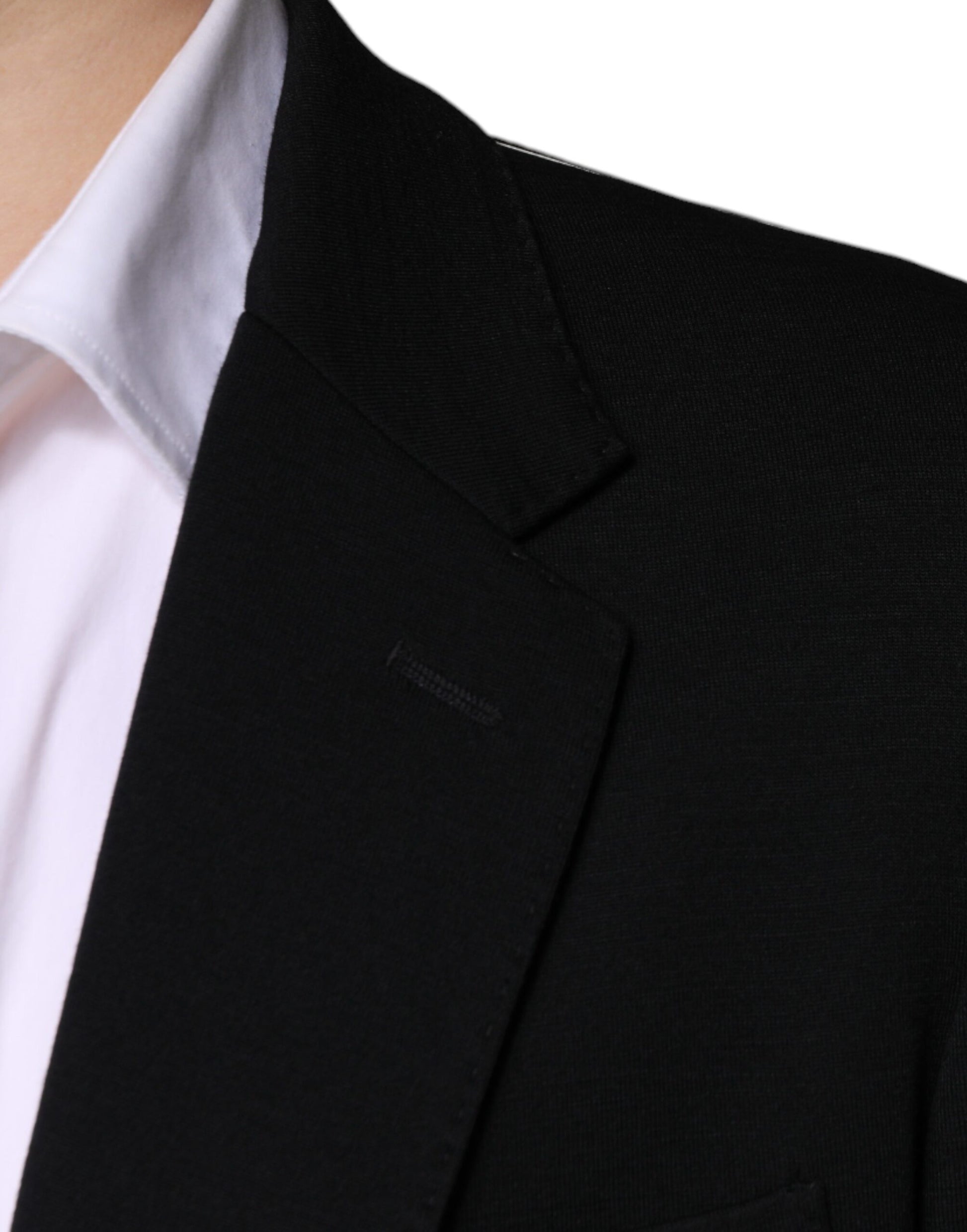 Dolce & Gabbana Black Wool Single Breasted Formal Blazer - ClickThatClicks 