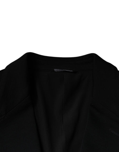 Dolce & Gabbana Black Wool Single Breasted Formal Blazer - ClickThatClicks 