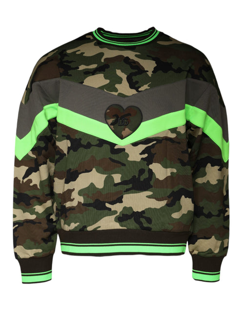 Dolce & Gabbana Multicolor Camouflage Sweatshirt Sweater - ClickThatClicks 
