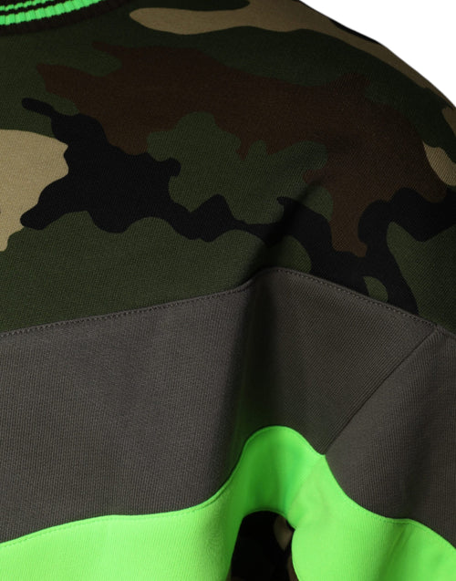 Dolce & Gabbana Multicolor Camouflage Sweatshirt Sweater - ClickThatClicks 