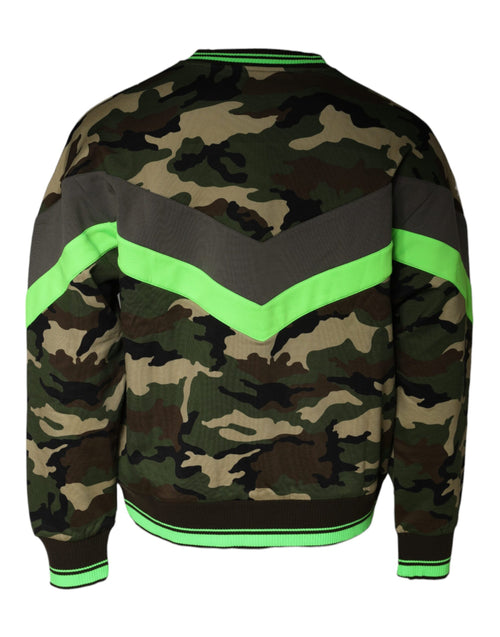 Dolce & Gabbana Multicolor Camouflage Sweatshirt Sweater - ClickThatClicks 