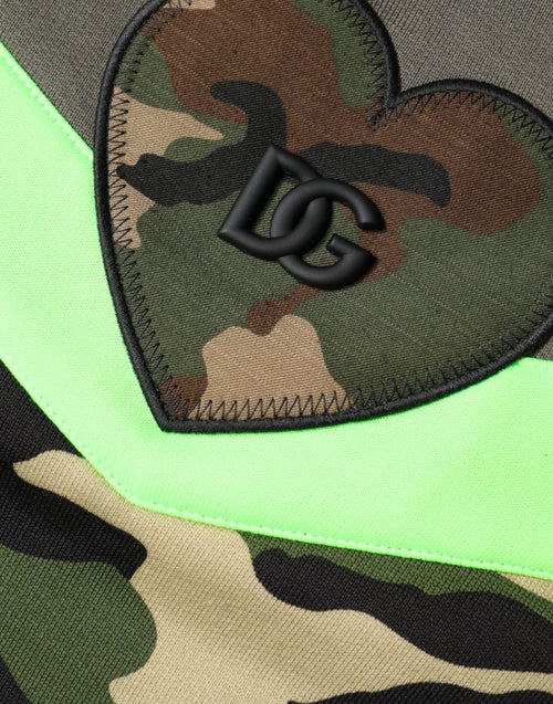 Dolce & Gabbana Multicolor Camouflage Sweatshirt Sweater - ClickThatClicks 
