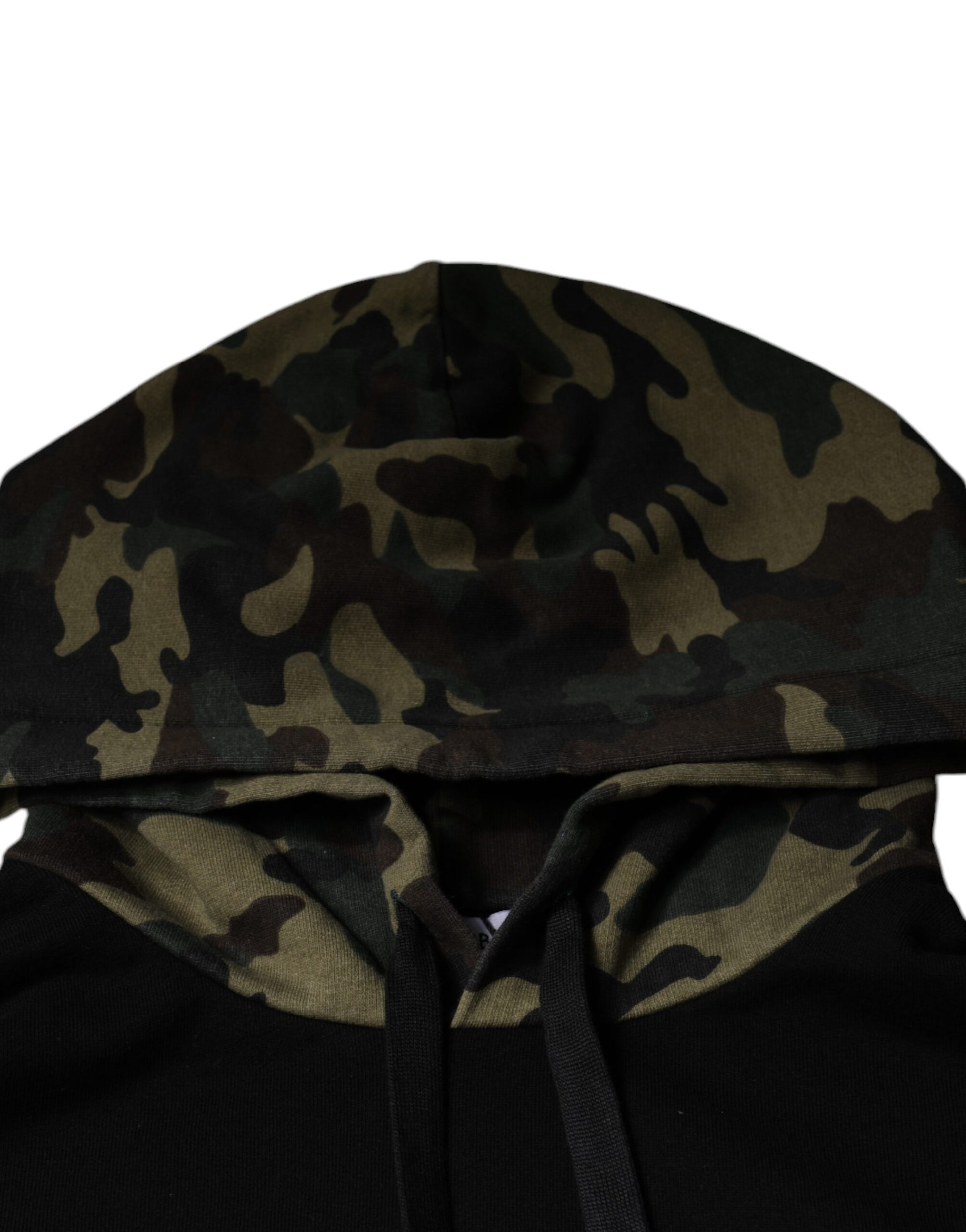 Dolce & Gabbana Black Camouflage Hooded Sweatshirt Sweater - ClickThatClicks 