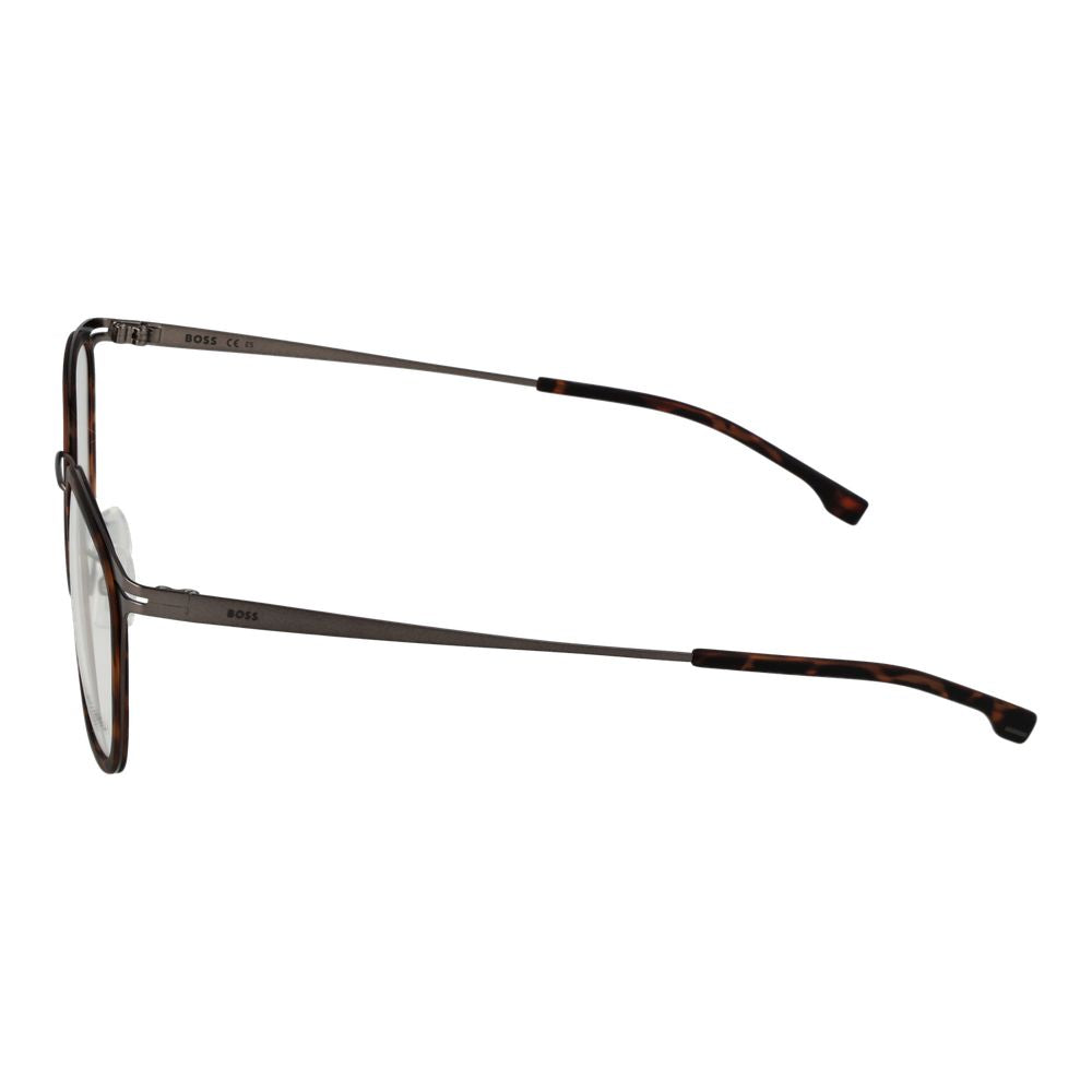 Hugo Boss Brown Stainless Steel Glasses (Frames) - ClickThatClicks 