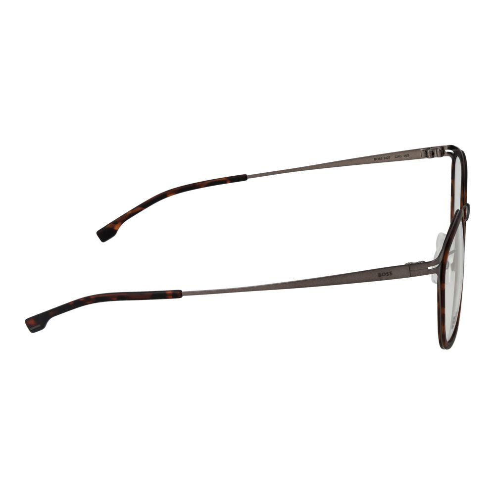 Hugo Boss Brown Stainless Steel Glasses (Frames) - ClickThatClicks 