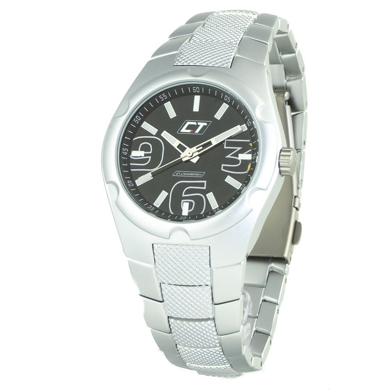 Chronotech Silver Stainless Steel Dress Watch