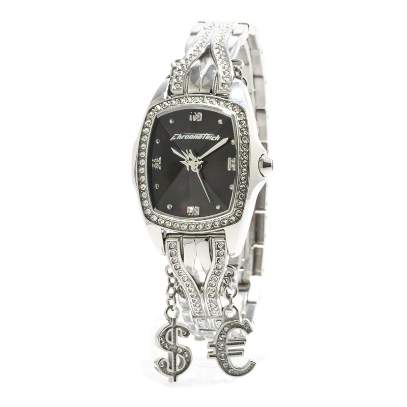 Chronotech Silver Stainless Steel Dress Watch