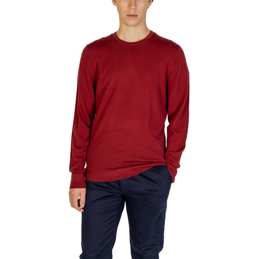 Calvin Klein Bordeaux Recycled Wool Sweatshirt - ClickThatClicks 