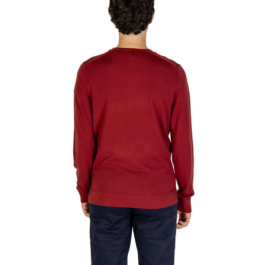 Calvin Klein Bordeaux Recycled Wool Sweatshirt - ClickThatClicks 