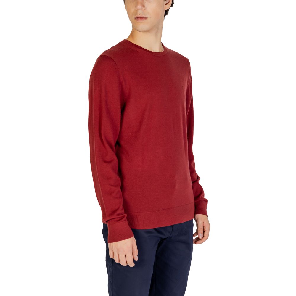 Calvin Klein Bordeaux Recycled Wool Sweatshirt - ClickThatClicks 