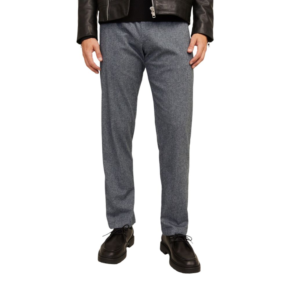 Jack Jones Gray Cotton Casual Pants - ClickThatClicks 