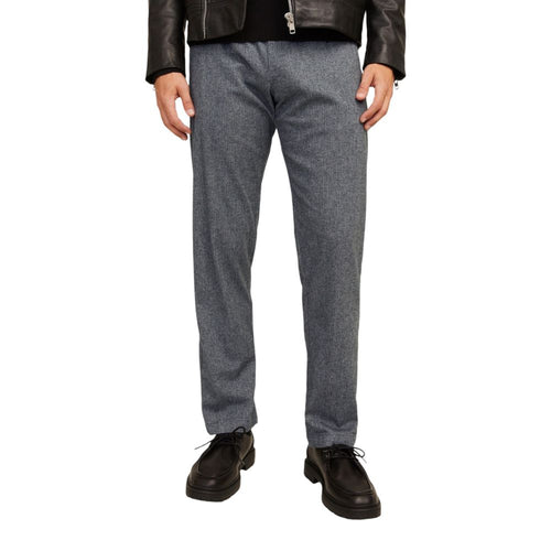 Jack Jones Gray Cotton Casual Pants - ClickThatClicks 