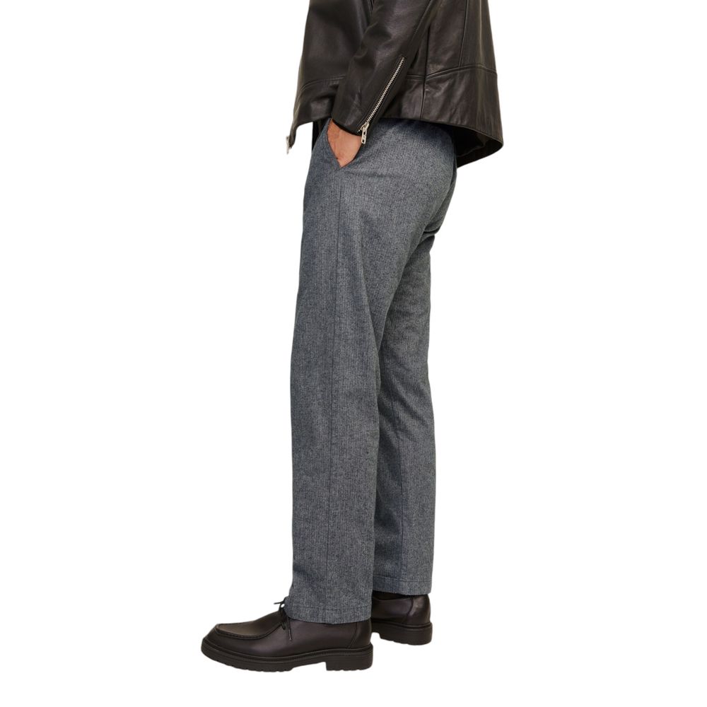 Jack Jones Gray Cotton Casual Pants - ClickThatClicks 
