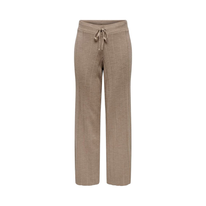 Only Beige Marabou Casual Pants
