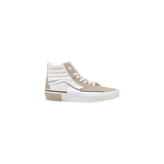 Vans Beige Leather High Top Sneakers - ClickThatClicks 