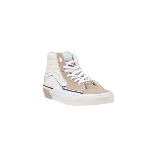 Vans Beige Leather High Top Sneakers - ClickThatClicks 