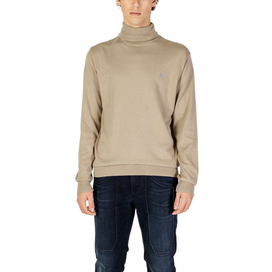 U.S. POLO ASSN. Beige Cotton Turtleneck - ClickThatClicks 