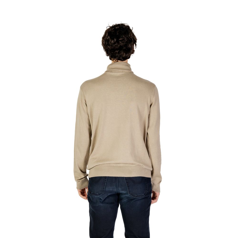 U.S. POLO ASSN. Beige Cotton Turtleneck - ClickThatClicks 