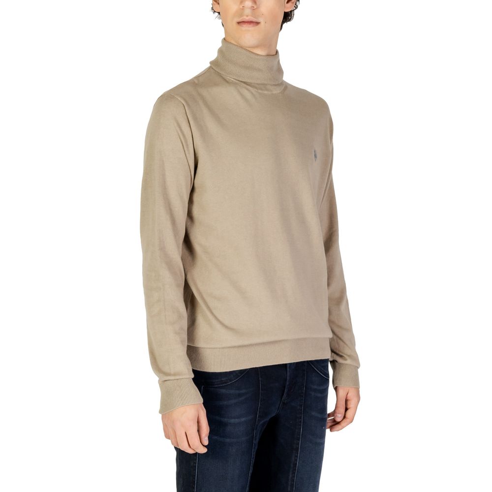 U.S. POLO ASSN. Beige Cotton Turtleneck - ClickThatClicks 