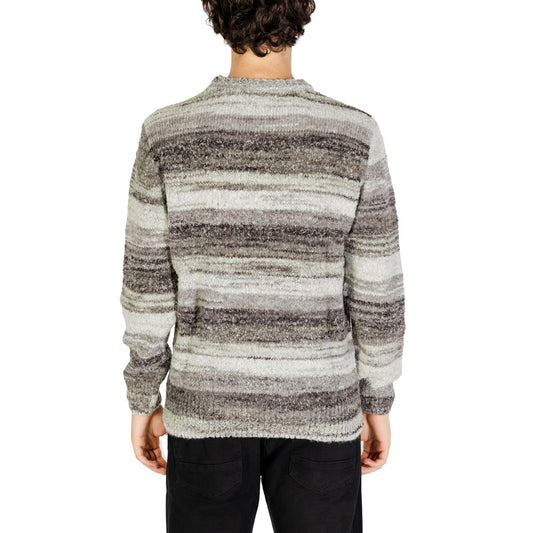 Gianni Lupo Gray Polyacrylic Sweatshirt - ClickThatClicks 