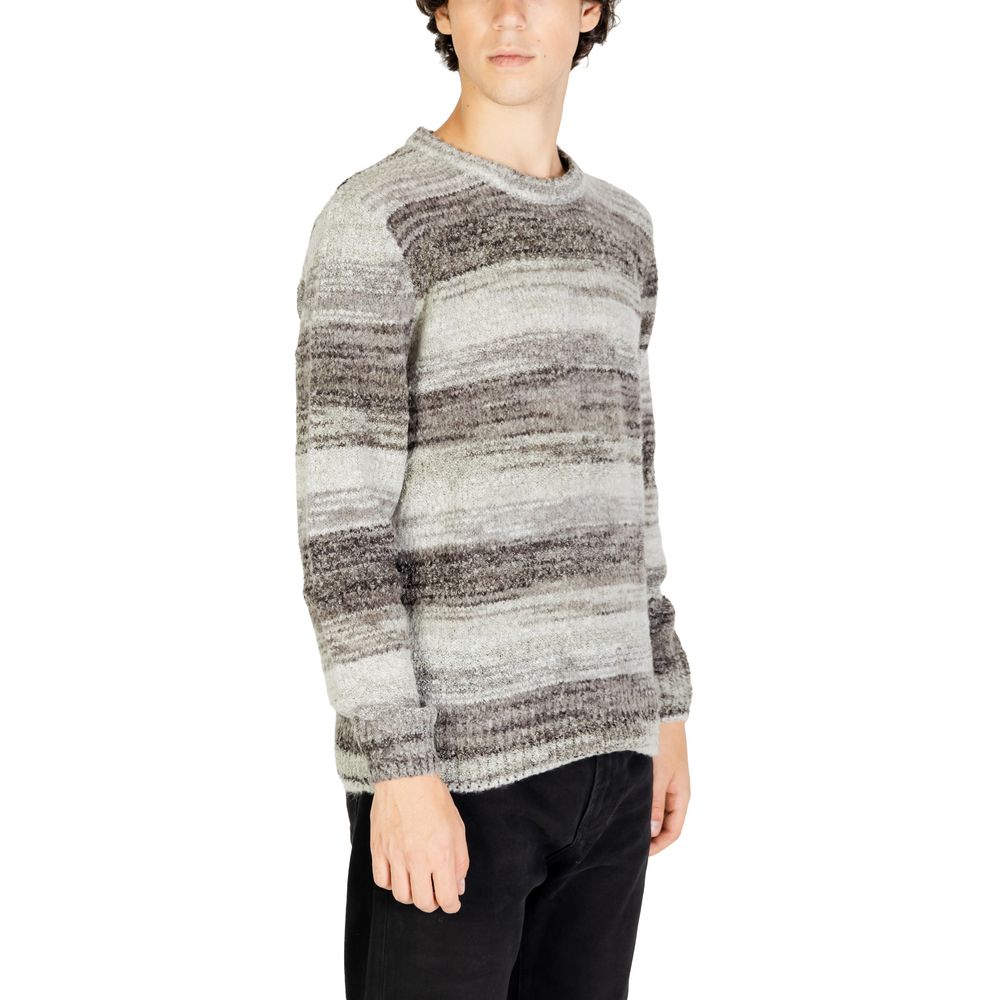 Gianni Lupo Gray Polyacrylic Sweatshirt - ClickThatClicks 