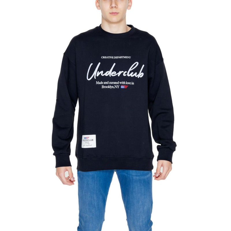 Underclub Black Cotton Sweatshirt