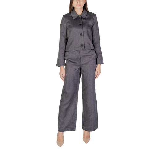 Jacqueline De Yong Gray Polyester Blazer - ClickThatClicks 