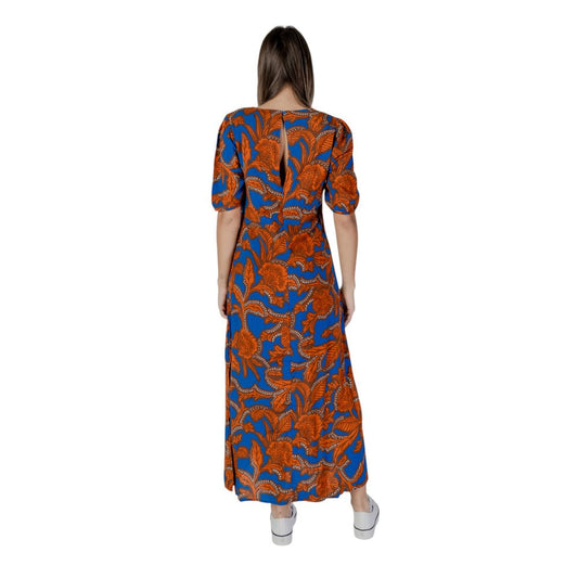 B.Young Blue Viscose Long Dress - ClickThatClicks 