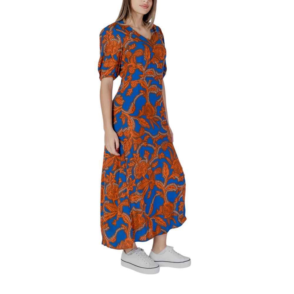 B.Young Blue Viscose Long Dress - ClickThatClicks 