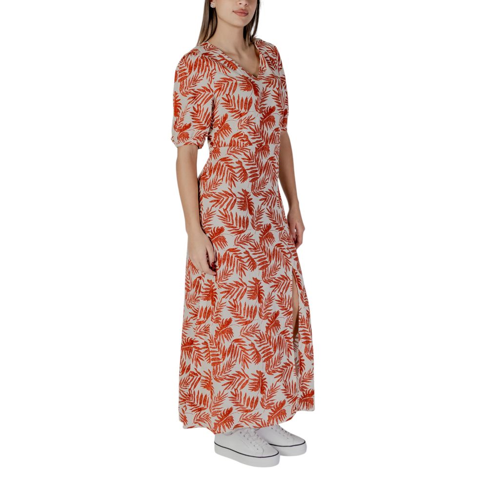 B.Young Red Viscose Long Dress - ClickThatClicks 