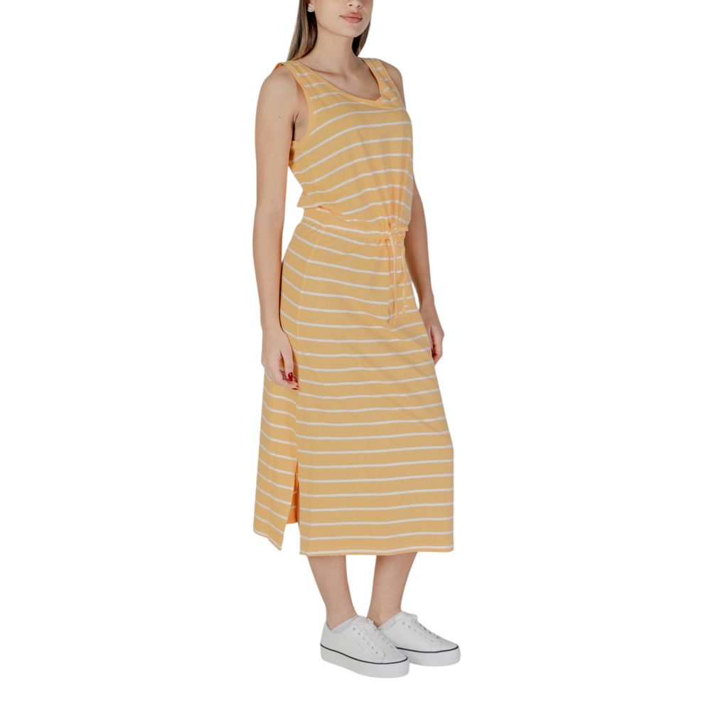 B.Young Yellow Cotton Long Dress - ClickThatClicks 