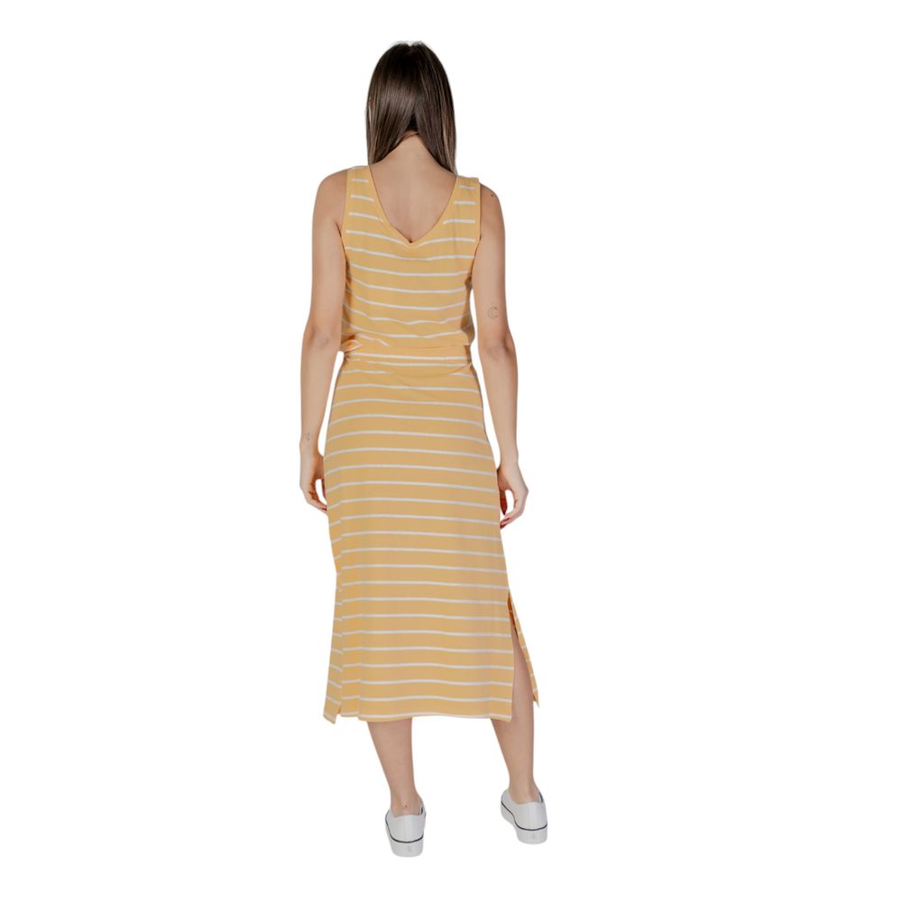 B.Young Yellow Cotton Long Dress - ClickThatClicks 