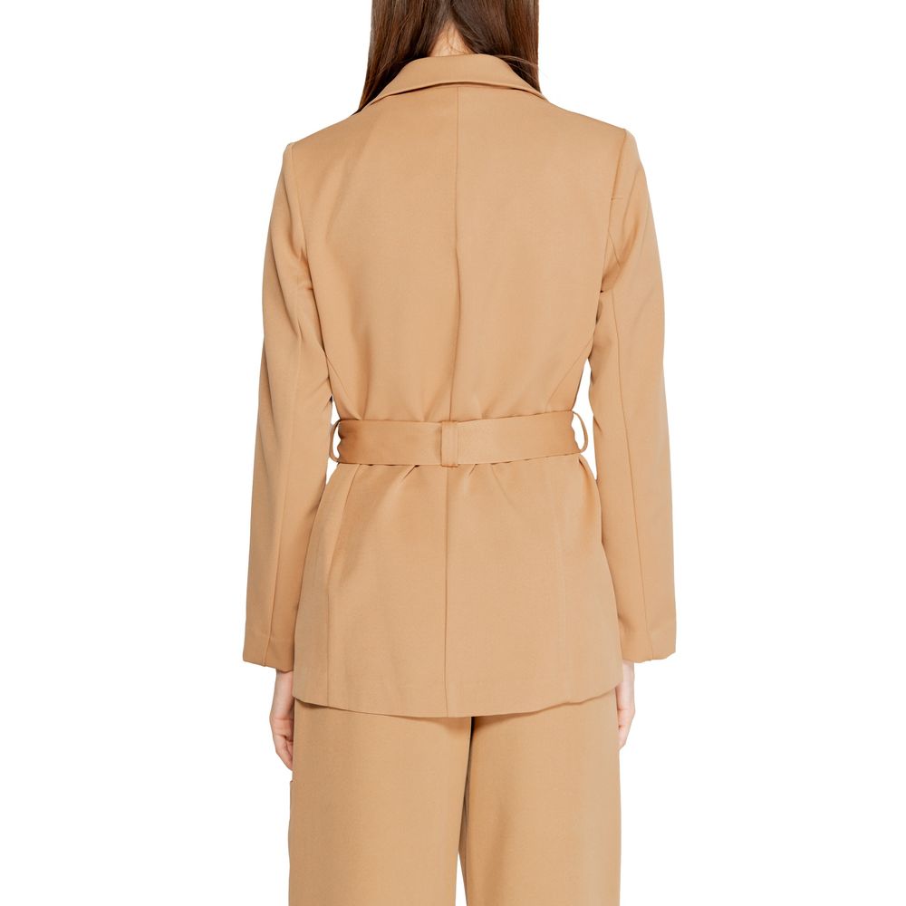 Rinascimento Beige Polyester Blazer - ClickThatClicks 
