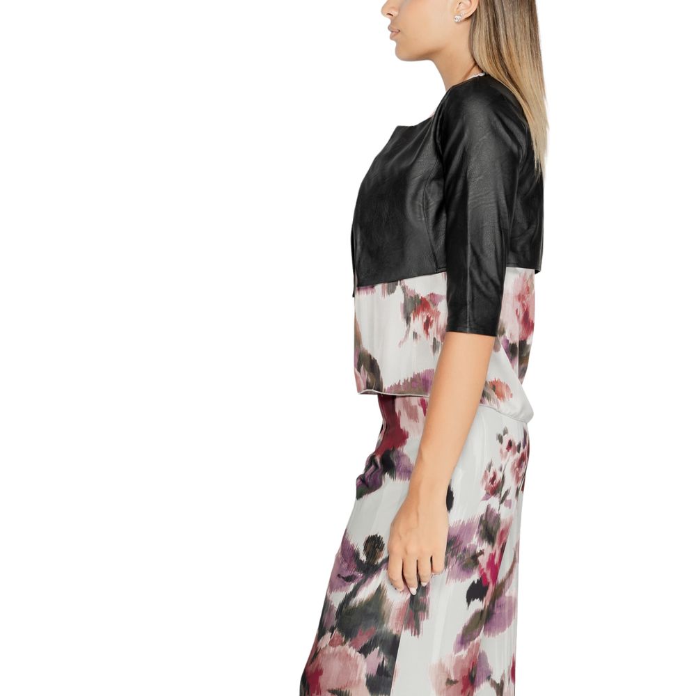 Rinascimento Black Polyethylene Cardigan - ClickThatClicks 