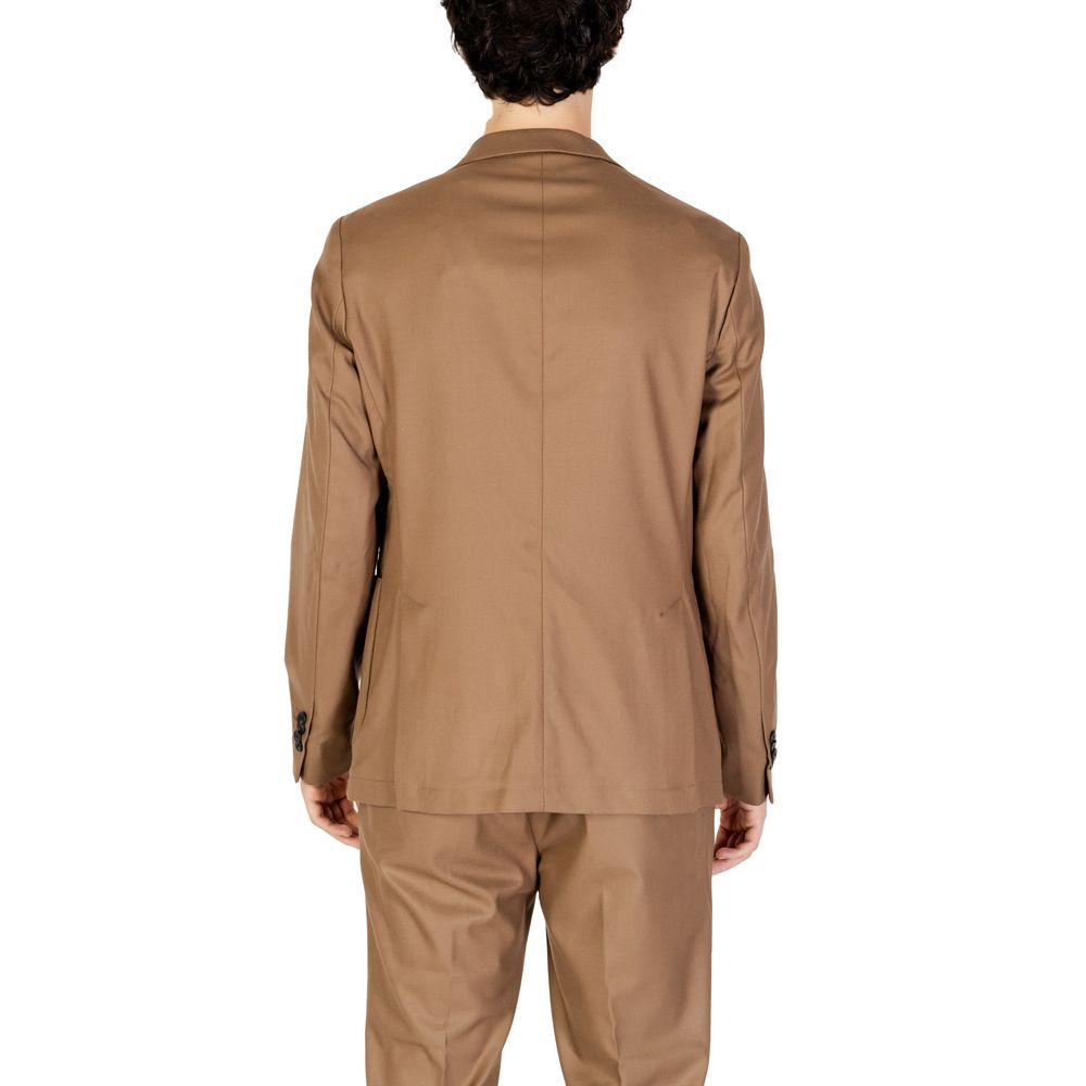 Hamaki-Ho Beige Polyester Blazer - ClickThatClicks 
