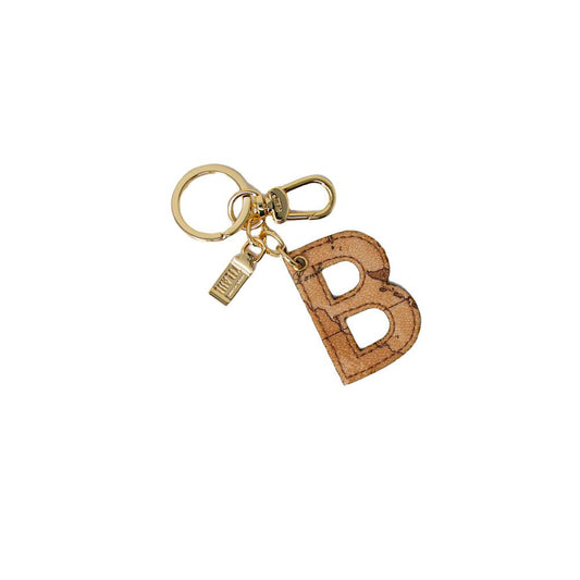 Alviero Martini Prima Classe Beige Cotton Keychain - ClickThatClicks 