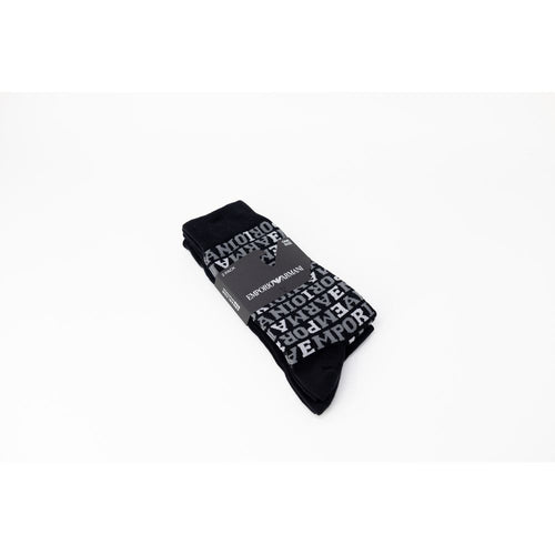Emporio Armani Underwear Black Cotton Socks - ClickThatClicks 