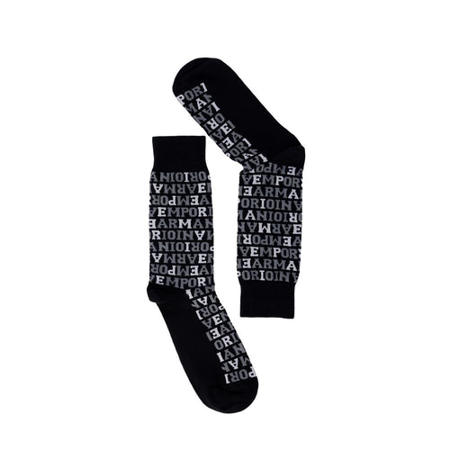 Emporio Armani Underwear Black Cotton Socks - ClickThatClicks 