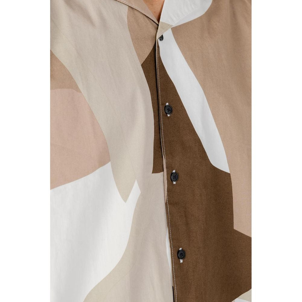 Only & Sons Brown Cotton Shortsleeve Shirt - ClickThatClicks 