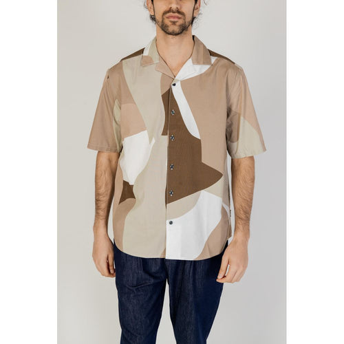 Only & Sons Brown Cotton Shortsleeve Shirt - ClickThatClicks 