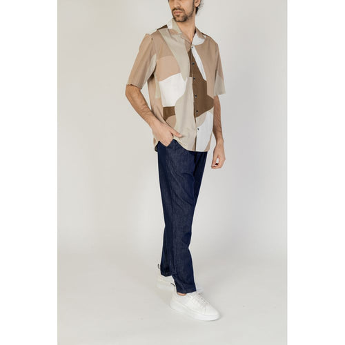 Only & Sons Brown Cotton Shortsleeve Shirt - ClickThatClicks 
