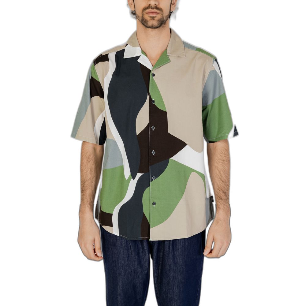 Only & Sons Green Cotton Shortsleeve Shirt - ClickThatClicks 