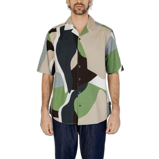 Only & Sons Green Cotton Shortsleeve Shirt - ClickThatClicks 