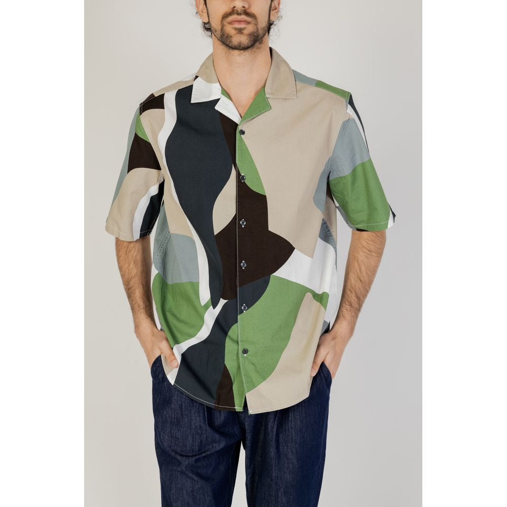 Only & Sons Green Cotton Shortsleeve Shirt - ClickThatClicks 