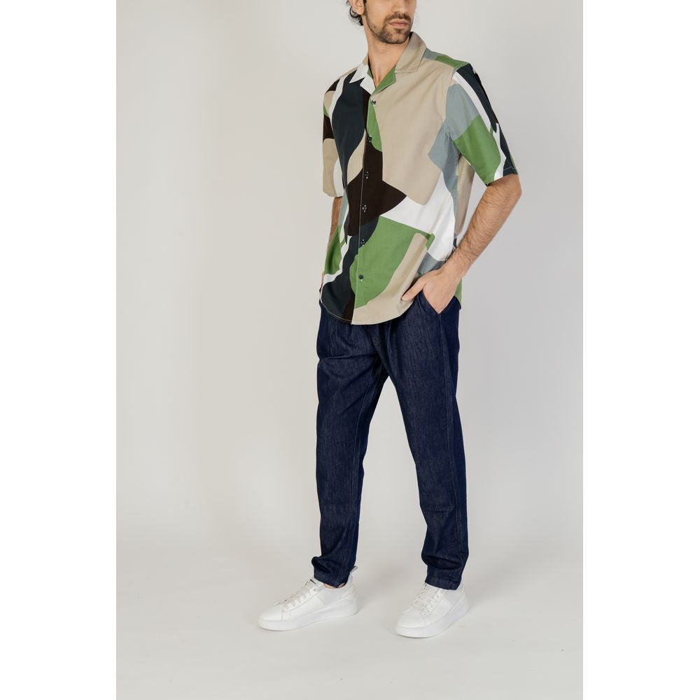 Only & Sons Green Cotton Shortsleeve Shirt - ClickThatClicks 