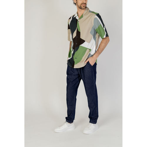 Only & Sons Green Cotton Shortsleeve Shirt - ClickThatClicks 